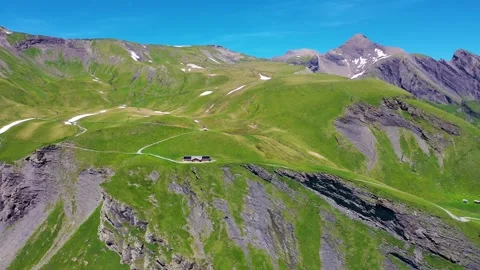 Best mountain walking hiking path in the world Stock Footage 246984033