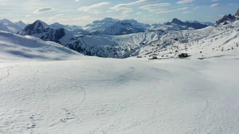 The best mountain in winter with snow Video stock 169745035