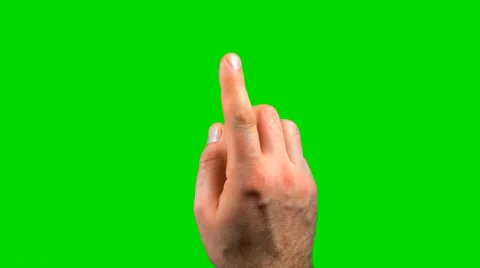 Best multi Touch Touchscreen Gestures - green screen Stock-Footage 37056636