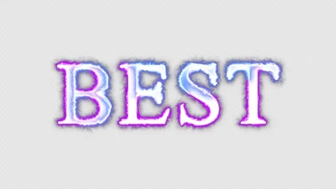 Best neon effects, text animation on transparent background Vidéo 301288148
