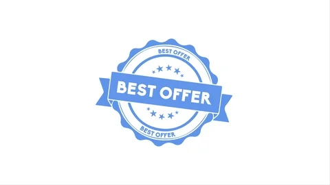 Best Offer Animation Blue Stock Footage 106149128