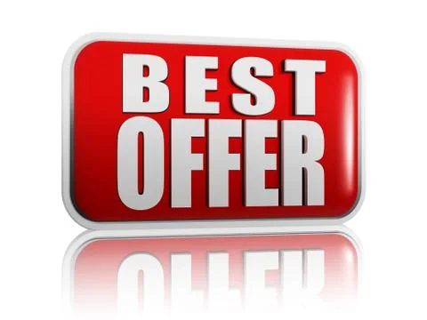 Best offer banner Illustrazione stock