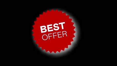 Best Offer İcon Animation Background Theme Stock Footage 194987358