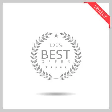 Best offer icon Stock Illustration