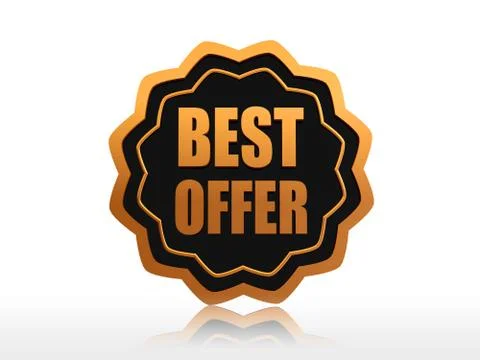 Best offer Stock Illustration
