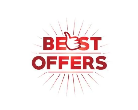 Best offer Stock Illustration