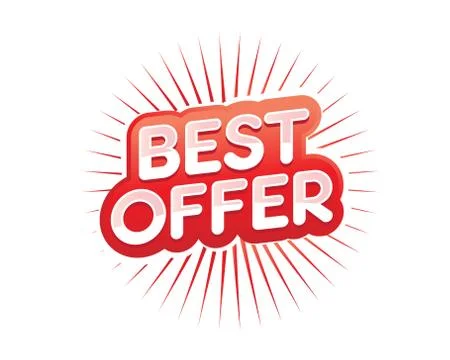 Best offer Stock Illustration