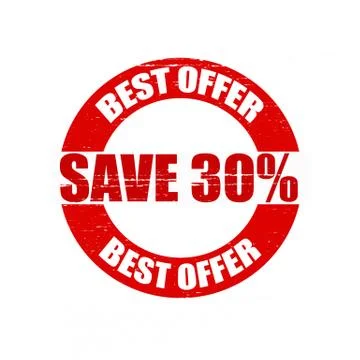 Best offer Stock Illustration