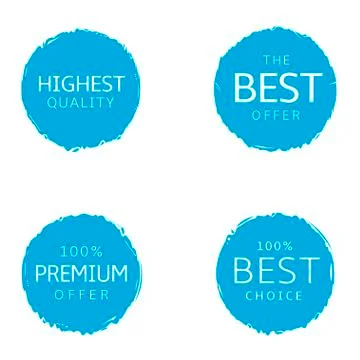 Best offer labels Stock Illustration