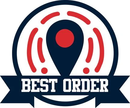 Best Order For Precise Location Delivery Logo Vector File Stock Illustration