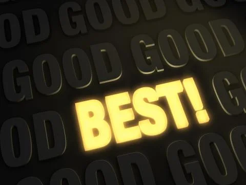 Best over good Stock Illustration
