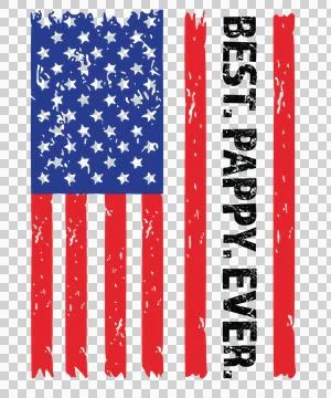 Best Pappy Ever Flag Vertical Distressed With Text stars Stock Illustration