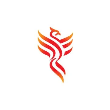 Best phoenix logo concept Stock Illustration