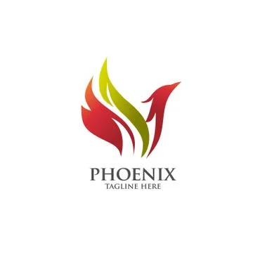 Best phoenix logo vector Stock Illustration