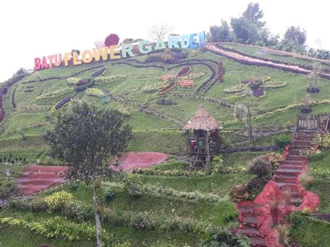 Best place of Indonesia picture (Flower Garden) Stock Photos