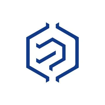 The best polygon logo but simple and elegant Stock Illustration
