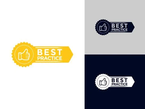 Best practice banner. best practice ribbon label sign set vector Illustrazione stock
