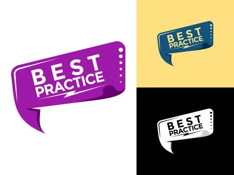 Best practice banner. best practice ribbon label sign set vector Stock Illustration