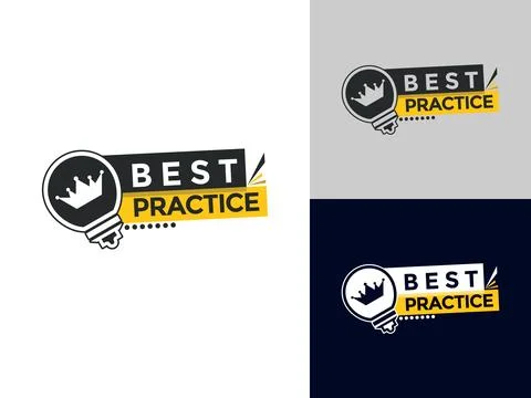 Best practice banner. best practice ribbon label sign set vector Illustrazione stock
