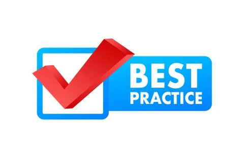 Best practice sign, label. Vector stock illustration. Stock Illustration