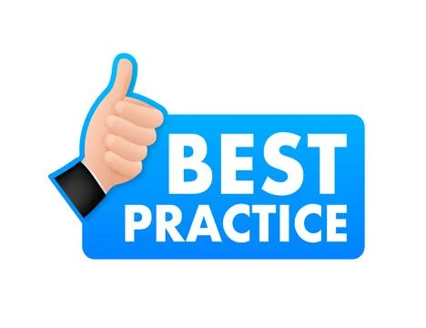 Best practice sign, label. Vector stock illustration. Stock Illustration