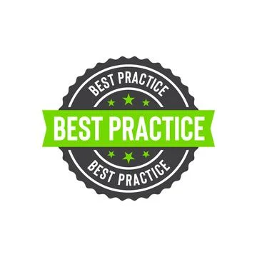 Best Practice Stamp Seal Vector Template Stock Illustration