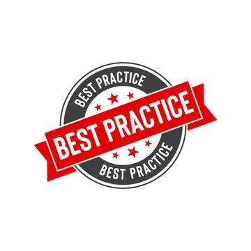 Best Practice Stamp Seal Vector Template Stock Illustration