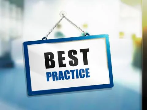 Best practice text sign 스톡 일러스트