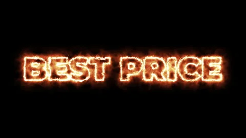 Best price burning  text. Stock-Footage 190028720