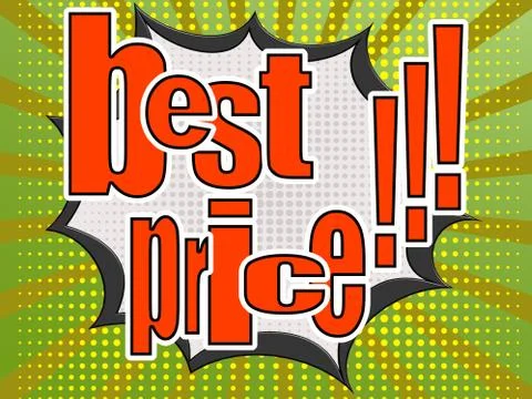 Best price comic speech bubble Stock Illustration