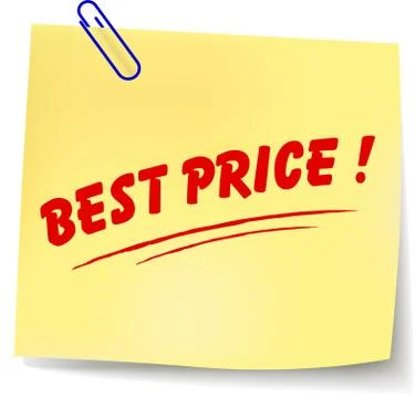 Best price message Stock Illustration
