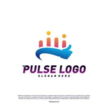 Best Pulse logo design concept vector. People Beat logo Template Vector. Stock Illustration