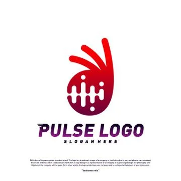 Best Pulse logo design concept vector. People Beat logo Template Vector. Stock Illustration