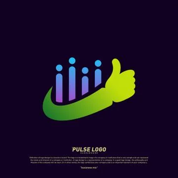 Best Pulse logo design concept vector. People Beat logo Template Vector. Stock Illustration