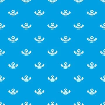Best quality camp pattern seamless blue Stock Illustration