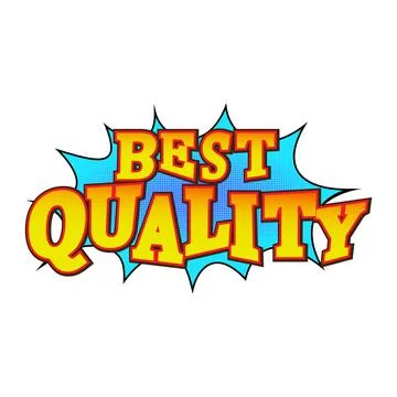 Best quality comics icon Illustrazione stock