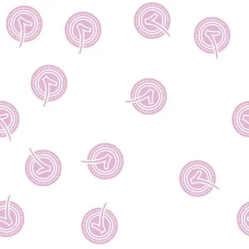 Best quality glyph seamless pattern 库存插图