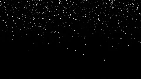 Best Quality Heavy Snowfall.  motion animation repesenting snow falling on black Stock Footage 153065449