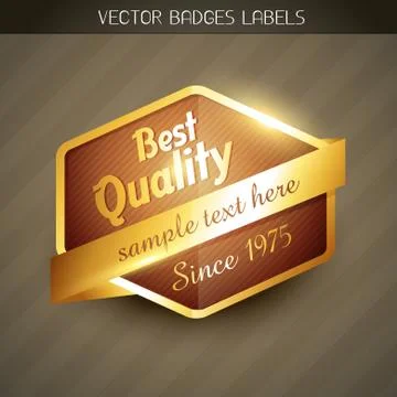 Best quality label Illustrazione stock