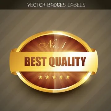 Best quality label Stock Illustration