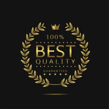 Best quality label Stock Illustration