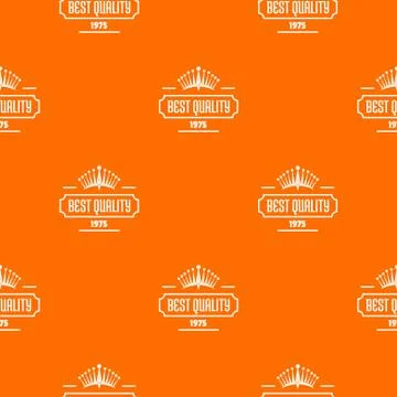 Best quality pattern vector orange Illustrazione stock