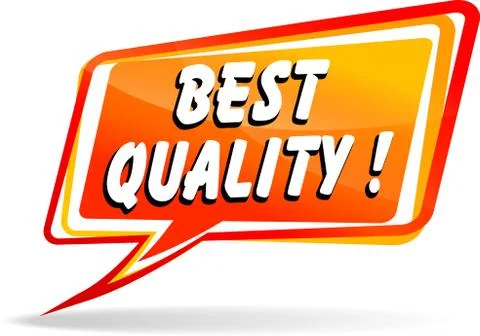 Best quality speech bubble Stock Illustration