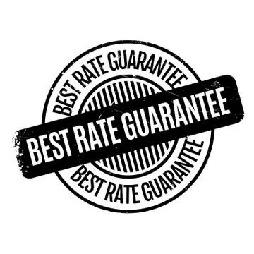 Best Rate Guarantee rubber stamp Ilustração Stock