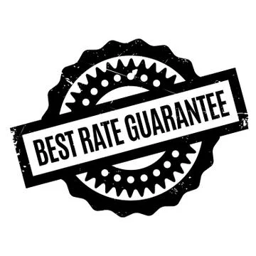 Best Rate Guarantee rubber stamp Ilustração Stock