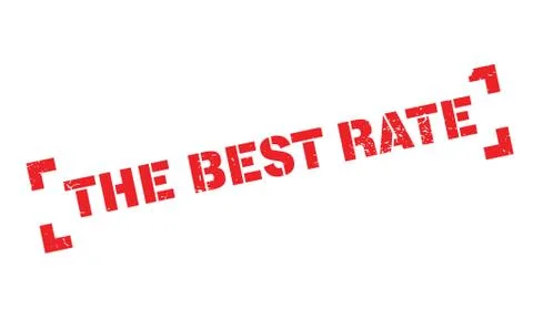 The Best Rate rubber stamp Stock Illustration