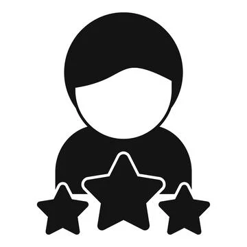 Best rating client icon simple vector. Card data customer イラスト素材