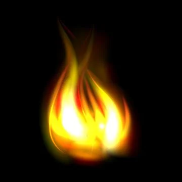 Best realistic fire flame 스톡 일러스트