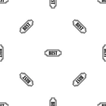 Best rectangle label pattern seamless black 스톡 일러스트