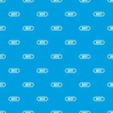 Best rectangle label pattern seamless blue Illustrazione stock